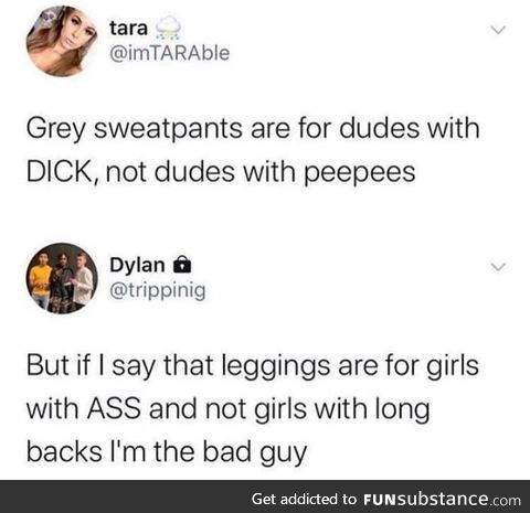 Grey sweatpants