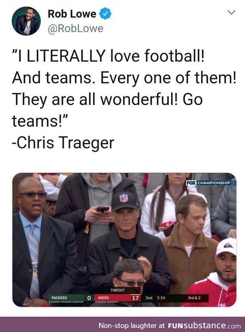 Chris Traeger is a big fan of team sports