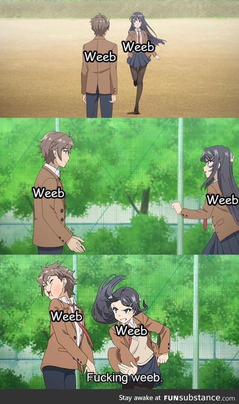 A weeb's worst enemy is another f**king weeb
