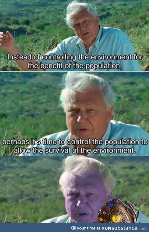 David Attenborough is secretly Thanos