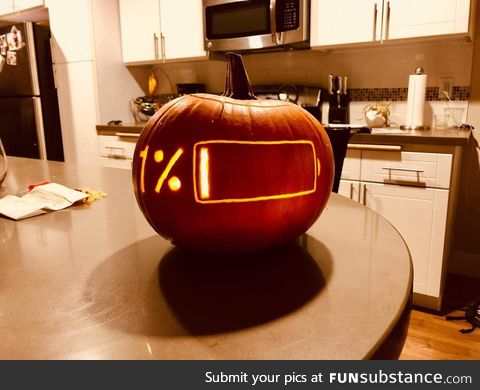 Scary pumpkin for Halloween