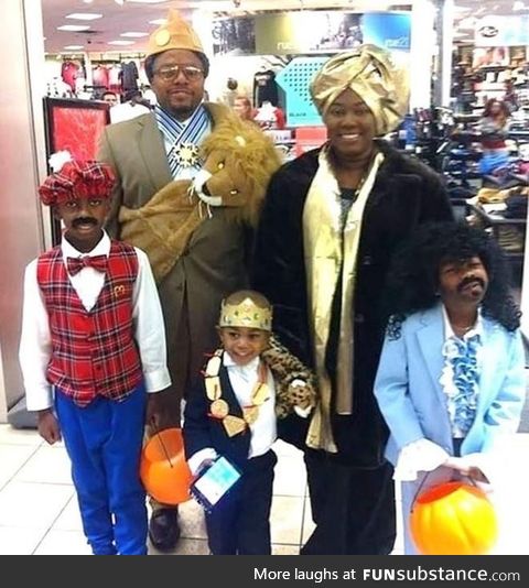 King Jaffe Joffer and the clan this Halloween