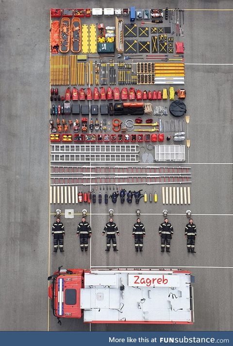 Contents of a single firetruck