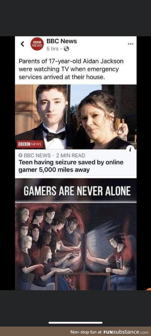 Teen saved by fellow gamers