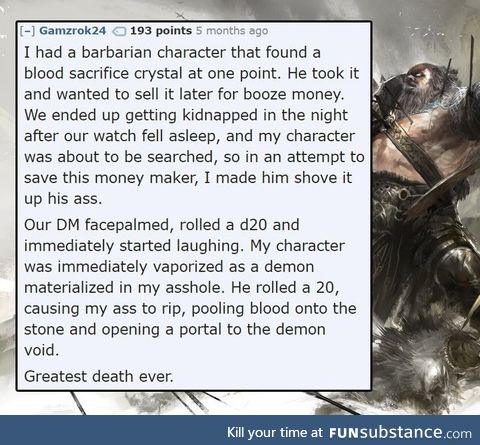 DnD - Portals to the demon void might be a double entendre