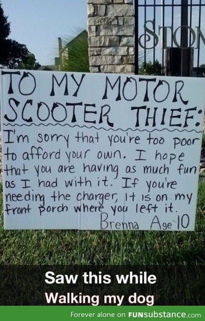 Scooter thief