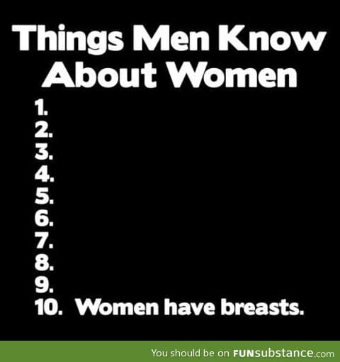 What men know about women