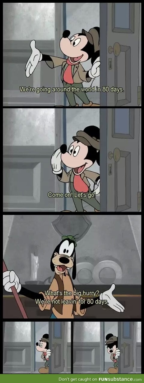 Mickey had enough