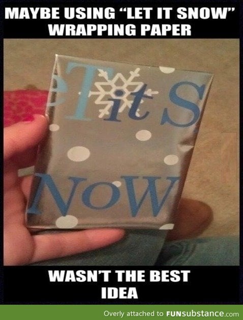 Let it snow wrapping paper