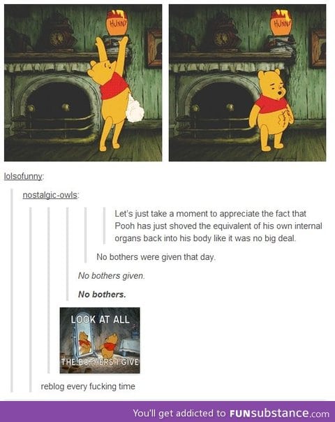 Pooh doesn't give a bother