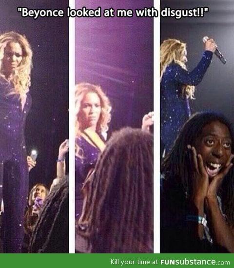 Beyonce can't comprehend what she's seeing