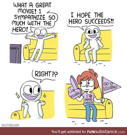 A hero' s movie is as good as the villain is