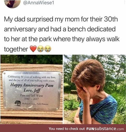 Anniversary Park Bench