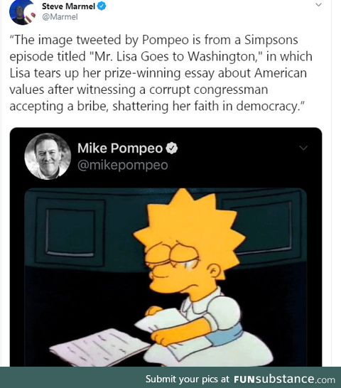 Yeah the Simpsons did it first