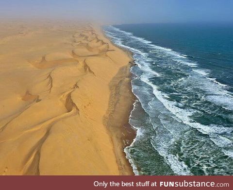 Nambia, where desert meets water