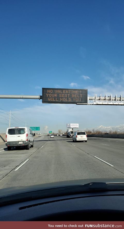 Utah traffic sign guy at it again!