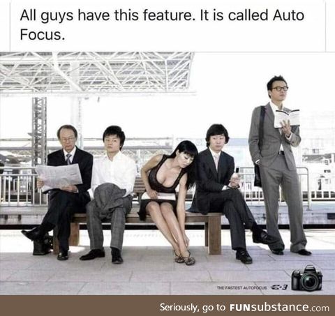 Men powerful auto focus feature