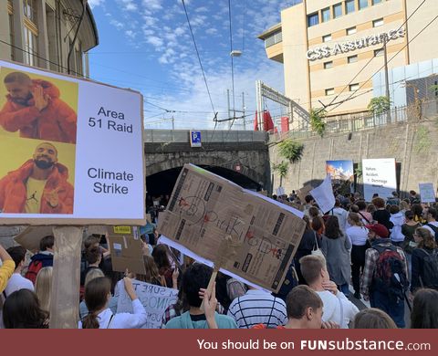 Participated in the Climate Strike yesterday in Switzerland. This was my poster! :)