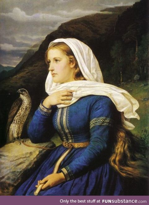 Ingeborg by Peter Nicolai Arbo, Norwegian painter, 1868