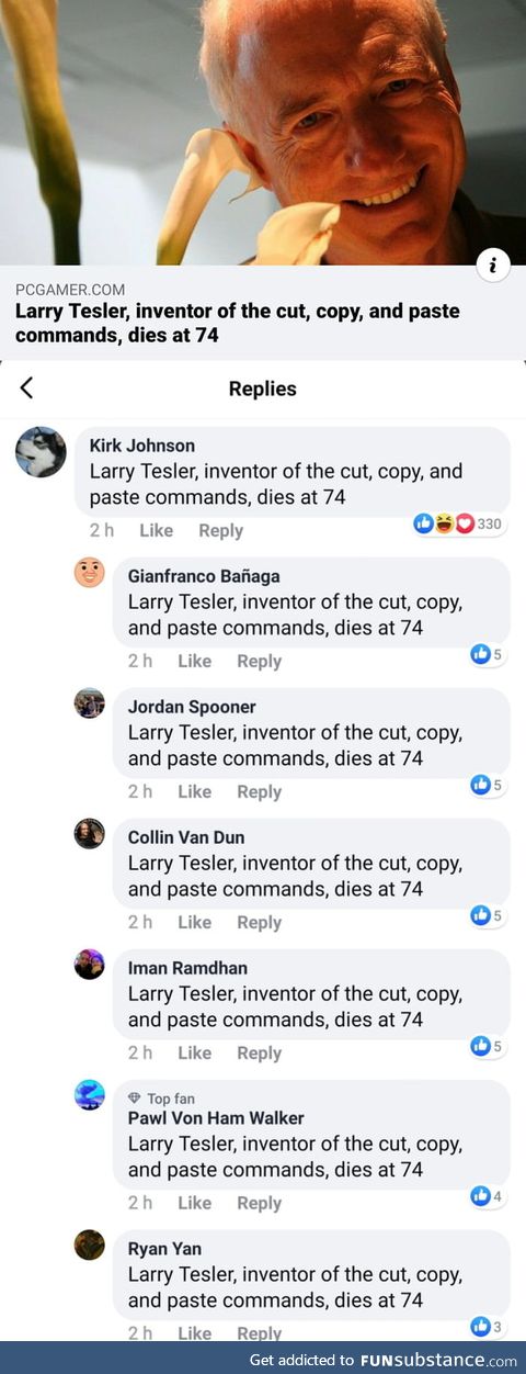 Larry Tesler, inventor of the cut, copy, and paste commands, dies at 74