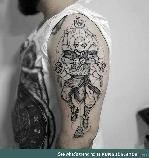 Aang tattoo, Avatar: The last air bender
