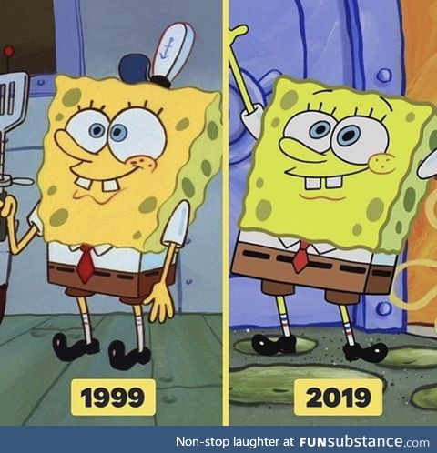 Let's all take a minute to appreciate the old spongebob