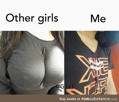 Other girls vs me