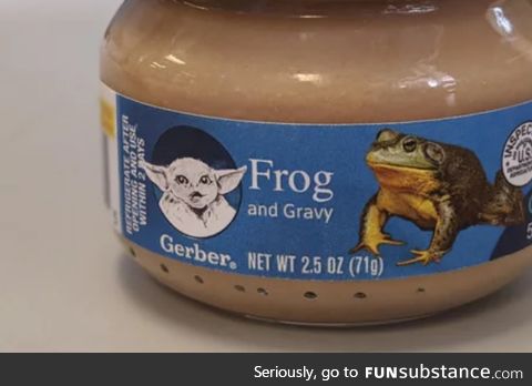 Baby frog food