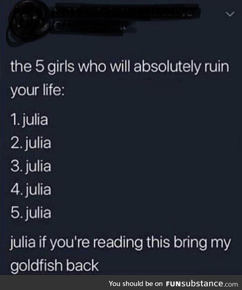 Why Julia, why?
