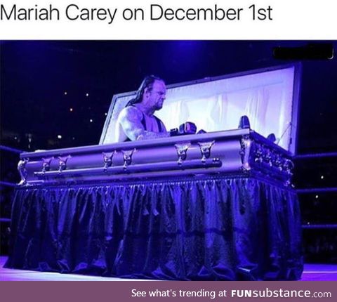 Mariah Carey on December 1st