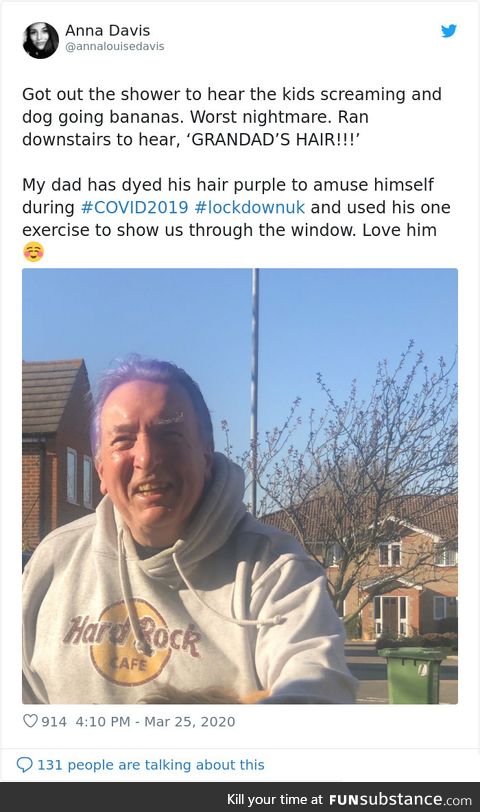 Grandpa's Dyed His Hair Purple