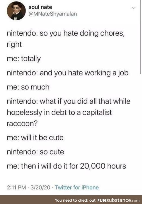 As long as it's animal crossing