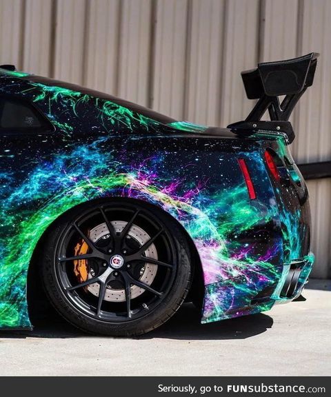 Nissan GTR with amazing wrapping
