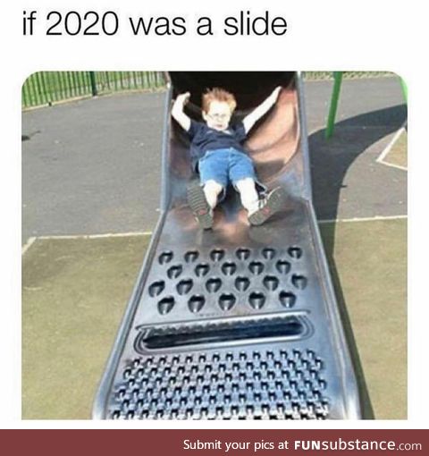 If 2020 was a slide. Luckily all the playgrounds have been shut down