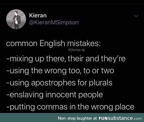 Some common mistakes