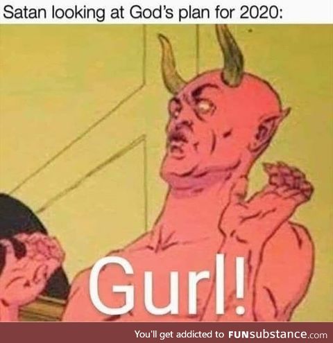 Satan is equally impressed and horrified