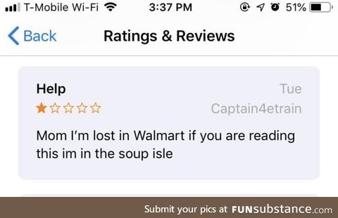 I’m sure she’ll see this and find him