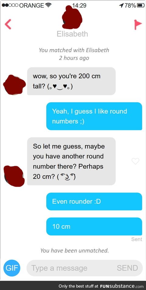 Not all women appreciate a truly round number