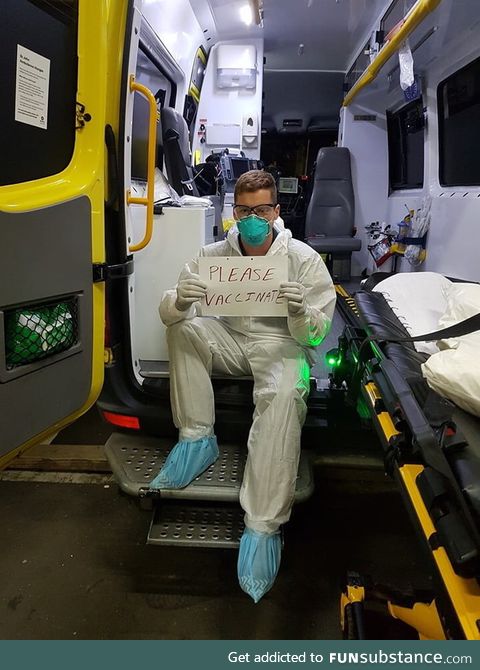 Morning c**ts! Just wanted to pass on a message from this paramedic in NZ who's