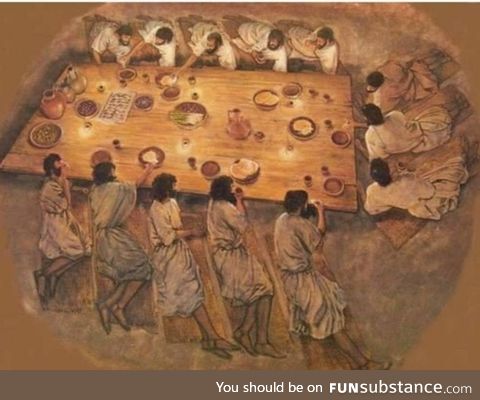An alternative take on a period correct Last Supper