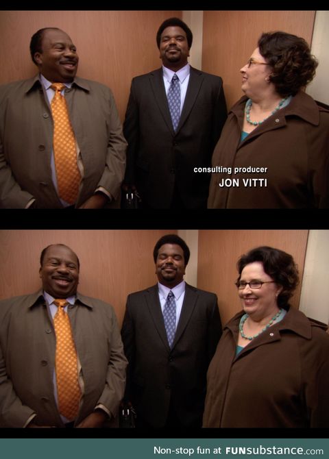 Stanley and Phallis being happy when Darryl was applying for Regional Manager was good