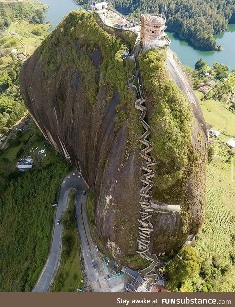 Rock of Guatapé in Colombia