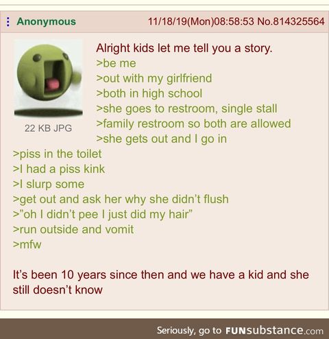 Anon is a piss lover