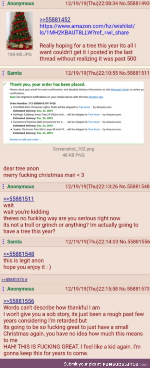 Anon gets a christmas present