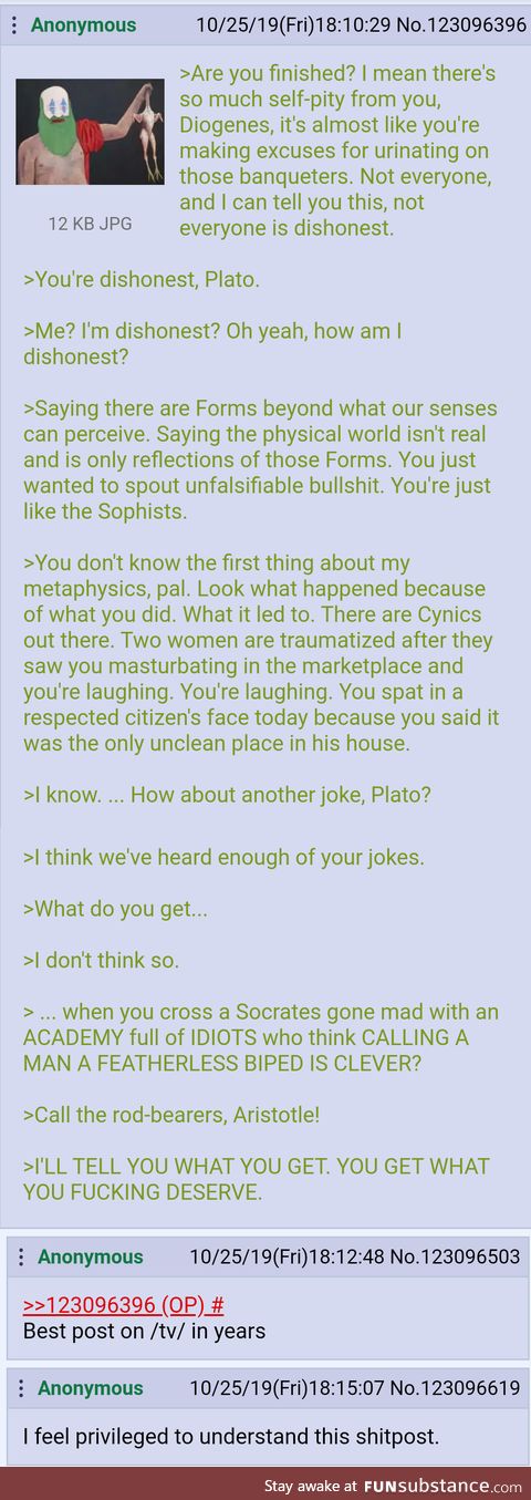 Philosophy gets to /tv/