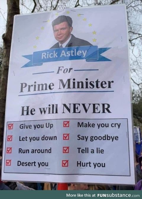 Astley for world leader