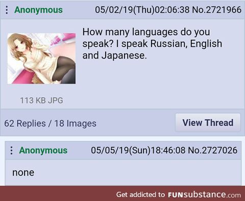 Anon is a linguist