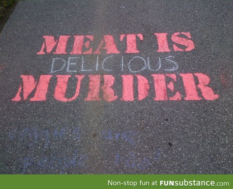 Meat is delicious murder