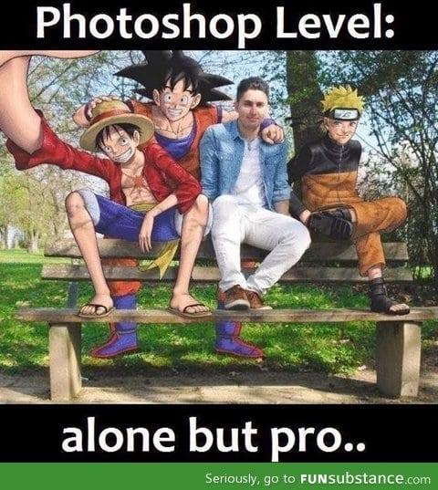 Alone but pro photoshopping