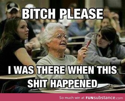Gramma in the history class